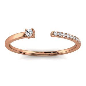 14K Gold Stackable Diamond Ring 1/10 ct. tw